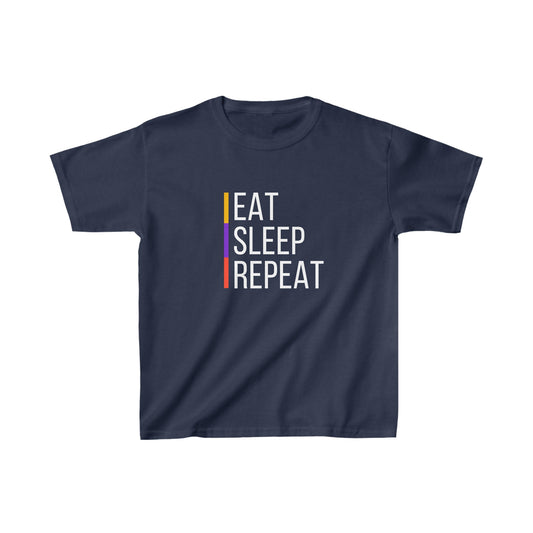 Eat, Sleep, Repeat - Kids Heavy Cotton™ Tee